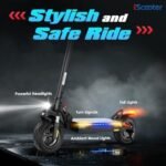 iScooter Electric Scooter, 8.5/10" Off-Road Tires, 21/25/28/40 Miles Range (Black) - Image 6