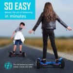 Gyroor Warrior G2 8.5"Off Road SelfBalancing Scooter for Kids Adults, Black - Image 8