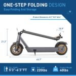Hiboy S2 MAX Adult Electric Scooter, 500W Motor, 40.4 Miles Long Range - Image 6