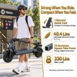 M1 Foldable Electric Scooter for Adults 35-Mile Range 1200W Motor 25 MPH - Image 8
