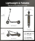 NAVEE GT3 Electric Scooter, 700W Peak Motor, 19.9 MPH, 30-Mile Range, 10" Tires - Image 9