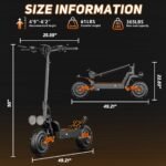 1. Electric Scooter for Adults, 2400W Motor, 30 MPH, 45-Mile Range, 48V 25Ah Battery & Fat Tires - Image 9