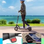 Gyroor H40 Kids Electric Scooter 180W 10MPH LED Lights Ages 6-12 Silvery