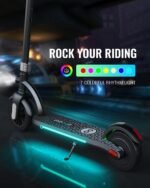 Gyroor H40 Kids Electric Scooter 180W 10MPH LED Lights Ages 6-12 Silvery - Image 3