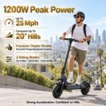 M1 Foldable Electric Scooter for Adults 35-Mile Range 1200W Motor 25 MPH - Image 4