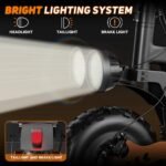 1. Electric Scooter for Adults, 2400W Motor, 30 MPH, 45-Mile Range, 48V 25Ah Battery & Fat Tires - Image 6