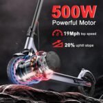 Maxshot Foldable Electric Scooter, Up to 22 MPH, Long Range, Dual Suspension & App Control - Image 3