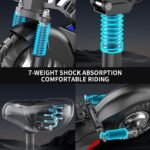 Electric Scooter for Adults, 1600W Peak Motor, 30 MPH, 35–45 Mile Range, 10" Off-Road Tires - Image 5