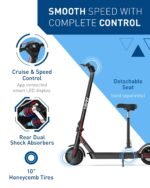 Hiboy KS4 Pro Electric Scooter, 750W Peak Motor, 19 MPH, 25-Mile Range, 10" Tires - Image 3