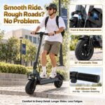 M1 Foldable Electric Scooter for Adults 35-Mile Range 1200W Motor 25 MPH - Image 5