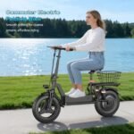Luckfarm Electric Scooter with Seat for Adults, 1000W Peak Motor E-Scooter - Image 9