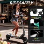 Electric Scooter Adults 1600W Peak 50-Mile Range 48V Battery UL2272 - Image 4