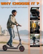 VOLPAM 10 Inches 500W Adult Electric Scooter with Dual Suspensions - Image 5