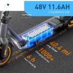Hiboy S2 MAX Adult Electric Scooter, 500W Motor, 40.4 Miles Long Range - Image 3