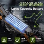 F4 Electric Scooter, 1200W Motor, 28 MPH, Up to 34 Miles, Dual Suspension & All-Terrain Tires - Image 4