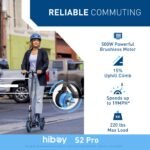 Hiboy S2 Pro Electric Scooter, 500W Motor, 10" Solid Tires, 25 Miles Range - Image 2
