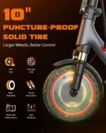 VOLPAM 10 Inches 500W Adult Electric Scooter with Dual Suspensions - Image 2