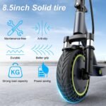 Roinside Electric Scooter, 350W Motor, 19 MPH, 23-Mile Range, 8.5" Solid Tires & Smart App - Image 2